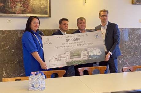 A Hydro támogatásával bővítik a Szent György Kórház oxigénhálózatát